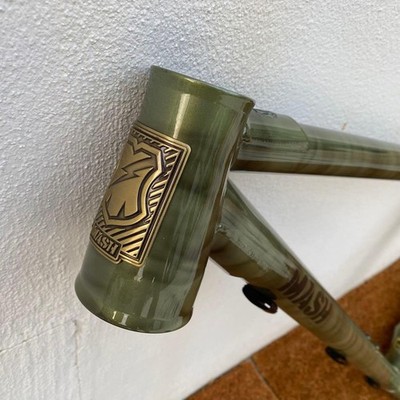 MASH Hardtail Freme Set Steel MTB Frame Green Smoke Size M | eBay