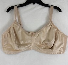 Amoena Rita Bra 44D Sand Beige Wire Free Mastectomy Womens