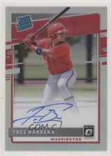 2020 Donruss Optic Rated Rookie Signatures Holo Prizm Tres Barrera Auto 7ka