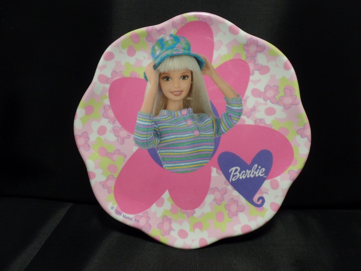 Vintage Barbie Plate & Bowl 90's Zak Designs Girls Pink Flowers | eBay