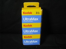 Kodak UltraMAX 400 Color Negative Film 35mm, 36 Exposures 3-PACK - NEW