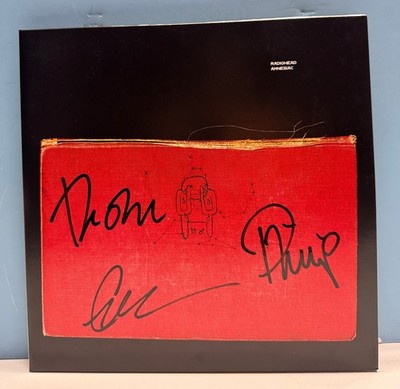 LP VINYL - RADIOHEAD - AMNESIAC SIGNED AUTHENTICATED wCOA FREE SHIP