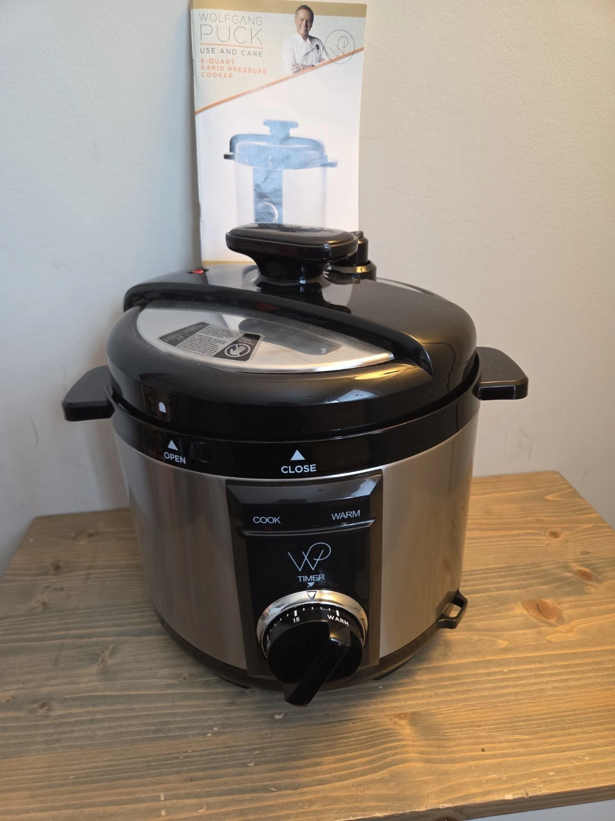 Wolfgang Puck 5 Qt Timer Rapid Pressure Cooker Model- NEW No Box