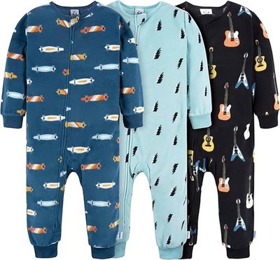 Gerber baby-boys Fleece Footless Pajamas 3-pack Size 2T NWOT