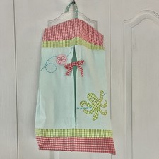 Vintage Laura Ashley Hanging Diaper Holder Baby Nursery Changing Stacker