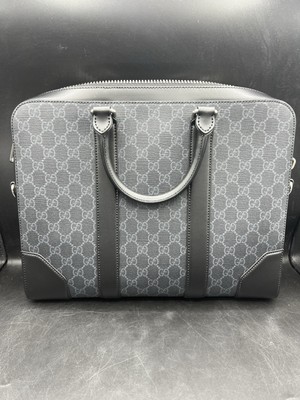 Gucci GG Supreme Men's Briefcase 'Black' (474135-K5RLN-1095) NEW
