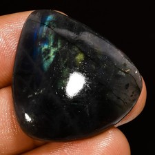 Natural Labradorite Heart Shape Cabochon Loose Gemstone 30 Ct 29X26X6 mm A-18661