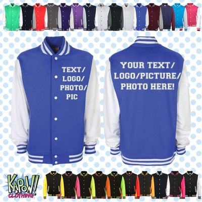 Maßgeschneiderte personalisierte Baseball College Letterman Jacke Unisex Herren/Frauen 2