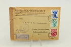 JB685: Traditional Costumes Mischfrankatur 1949 Censorship Stamp To USA Airmail