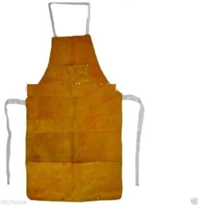 Split Leather Welding Apron Protective Clothing Carpenter Blacksmith Gardening 