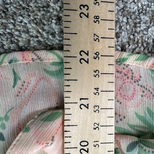 Vintage Victoria Secret Pajama set pink Set gold label floral button up top - Picture 7 of 13