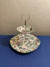 Vintage Midwinter Stylecraft Two Tiered Tid Bit Plate Staffordshire