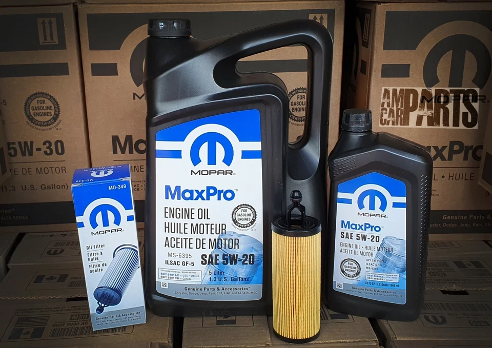 MOPAR 5W-20 6L + FILTER MO-349 DODGE GRAND CARAVAN 3.6 V6 2014-