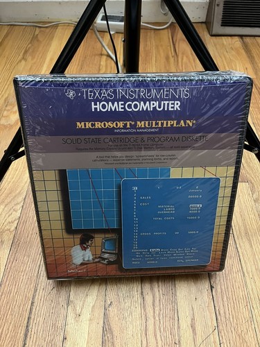 Texas Instruments Home Computer Microsoft Multiplan Factory Sealed ...
