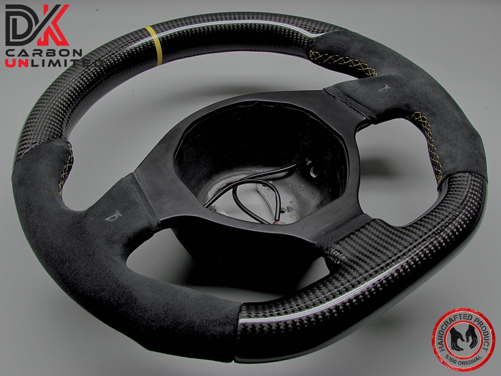Lamborghini Murcielago LP670 LP650 LP640 Yellow Ring Carbon Steering Wheel v3