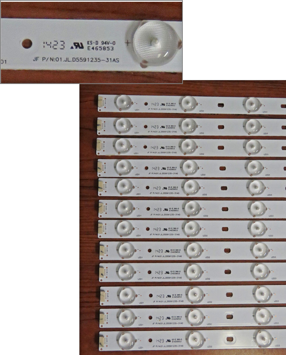 RCA LED55G55R120Q LED Backlight 01.JL.D559123531AS SET 12 eBay