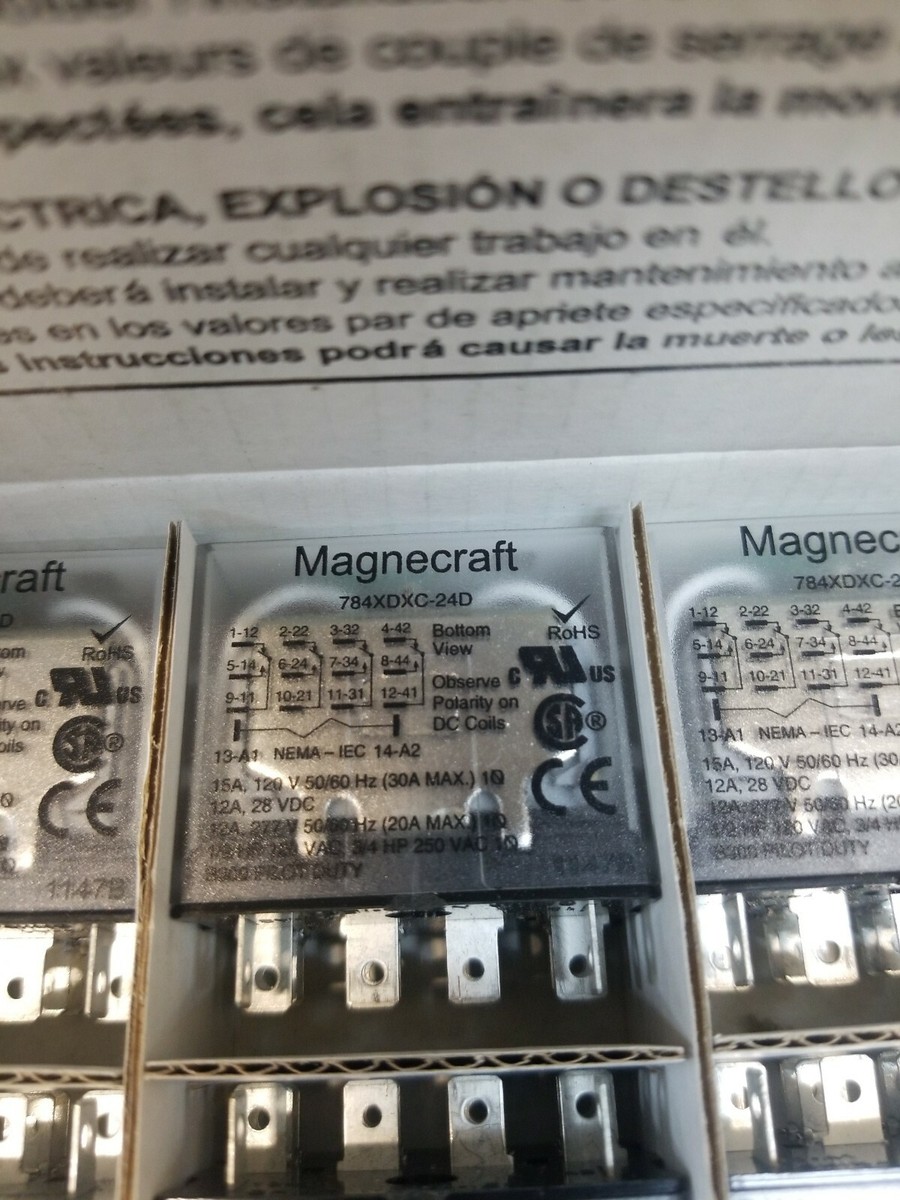 NEW SCHNEIDER ELECTRIC 784XDXC-24D Plug In Relay,14 Pins,Square