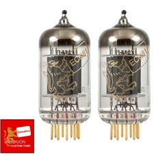 New Gain Matched Pair (2) Genalex Reissue 12AT7 ECC81 GOLD PINS Vacuum Tubes