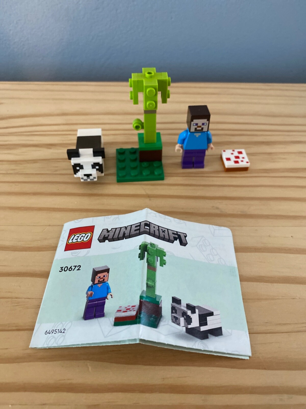 Used LEGO Minecraft Steve & Baby Panda Set 30672