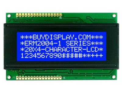 5V Blue 20x4 Character LCD Module Display w/Tutorial,HD44780,White Backlight