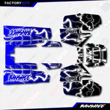 Blue Lightning Racing Fender Graphics Kit fits Yamaha Banshee 350 Twin Decals