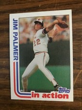 1982 Topps  #81  Jim Palmer Baltimore Orioles In Action  NrMt