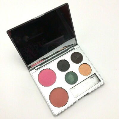 Color Lab Custom Cosmetics Eye Shadow Cheek Color Blush Powder Mirror Compact