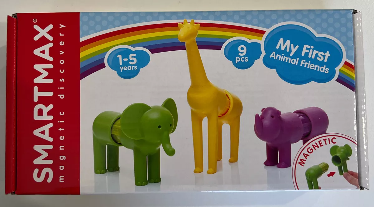 SmartMax Magnetic Discovery My First Animal Friends Building 9 PC Set 1 - 5  Yrs