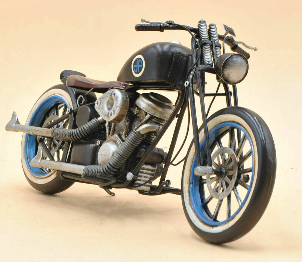 Retro US Custom Motorcycle Motor Bike Handcrafted Artwork Metal eBay
