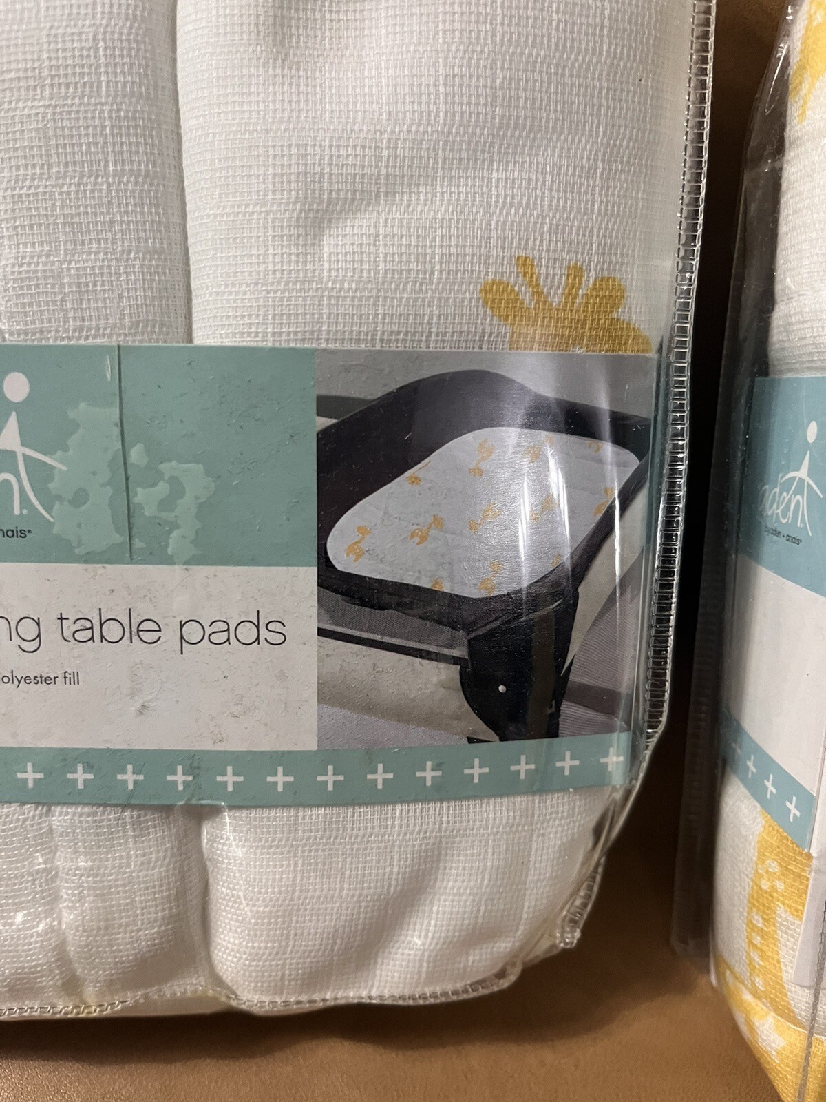 ADEN + ANAIS PLAYARD CHANGING TABLE PADS SAFARI GIRAFFE ( Lots Of 3