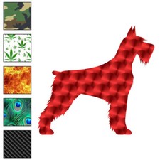 Standard Schnauzer, Vinyl Decal Sticker, 40 Patterns  3 Sizes, 6579