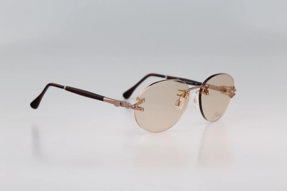 Vasos redondos Diva 5132 L1 120E, años 90 plata y madera negra verdadera NOS Foto 3 de 4