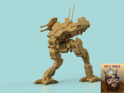 LCT-1H Locust Alternate Mech Model For Battletech 6mm-10mm-15mm