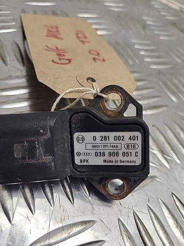 2.0 TFSI 3 Bar Map Sensor CDL BHZ BYD K04 064 EA113 0281002401 / 038906051C - Picture 2 of 4