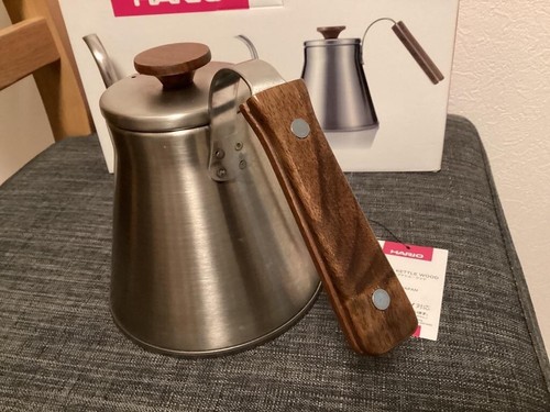 Hario V60 Coffee Drip Kettle VKW-120-HSV Wood Handle Max 1.2L Practical 0.8L - 第 4/16 張圖片