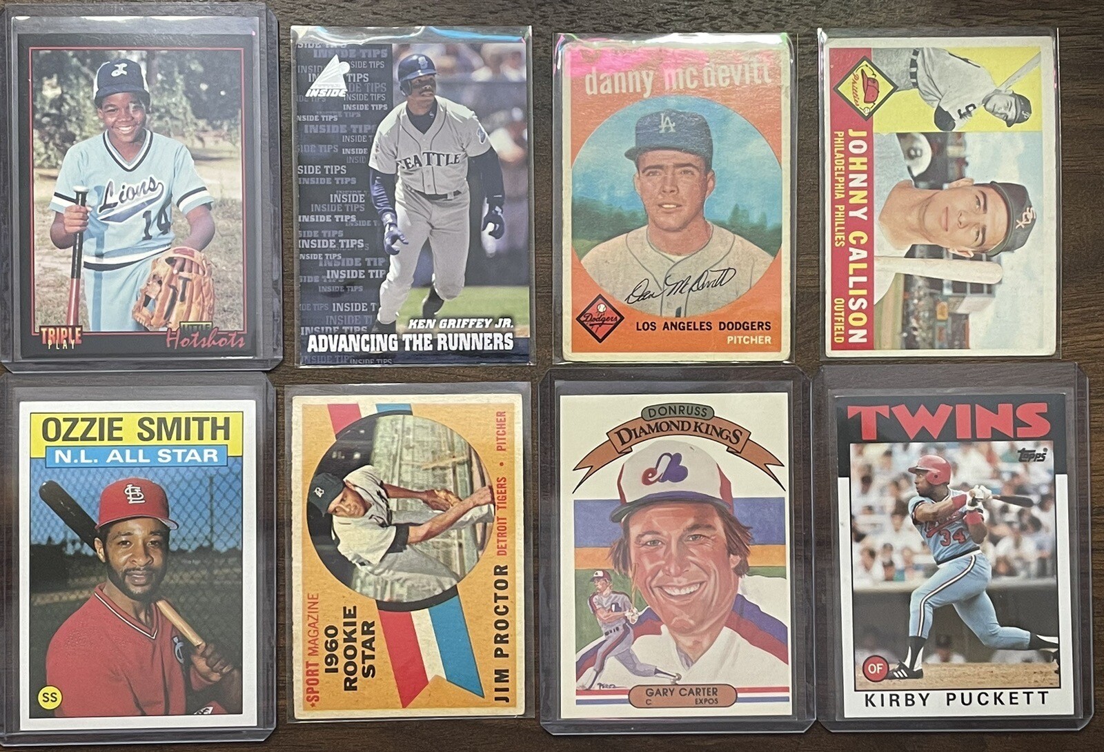 Vintage Baseball Card Collection Lot 1960s to 1990s w/300+ Cards/HOFers