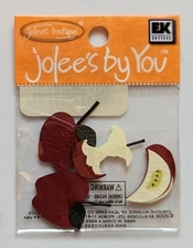 RARE Red Apples Fruit Jolee's By You Mini Scrapbooking Embellishments