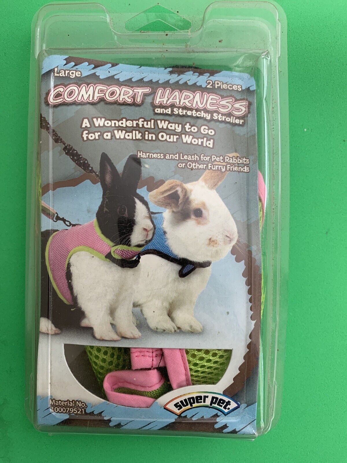 Two - Super Pet Comfort Harnesses W / Stretchy Stroller - Large
