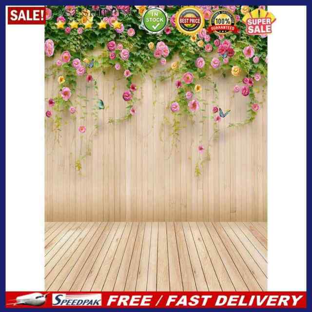 Wooden Planks Flower Photography Background Cloth Backdrop Photographic Props