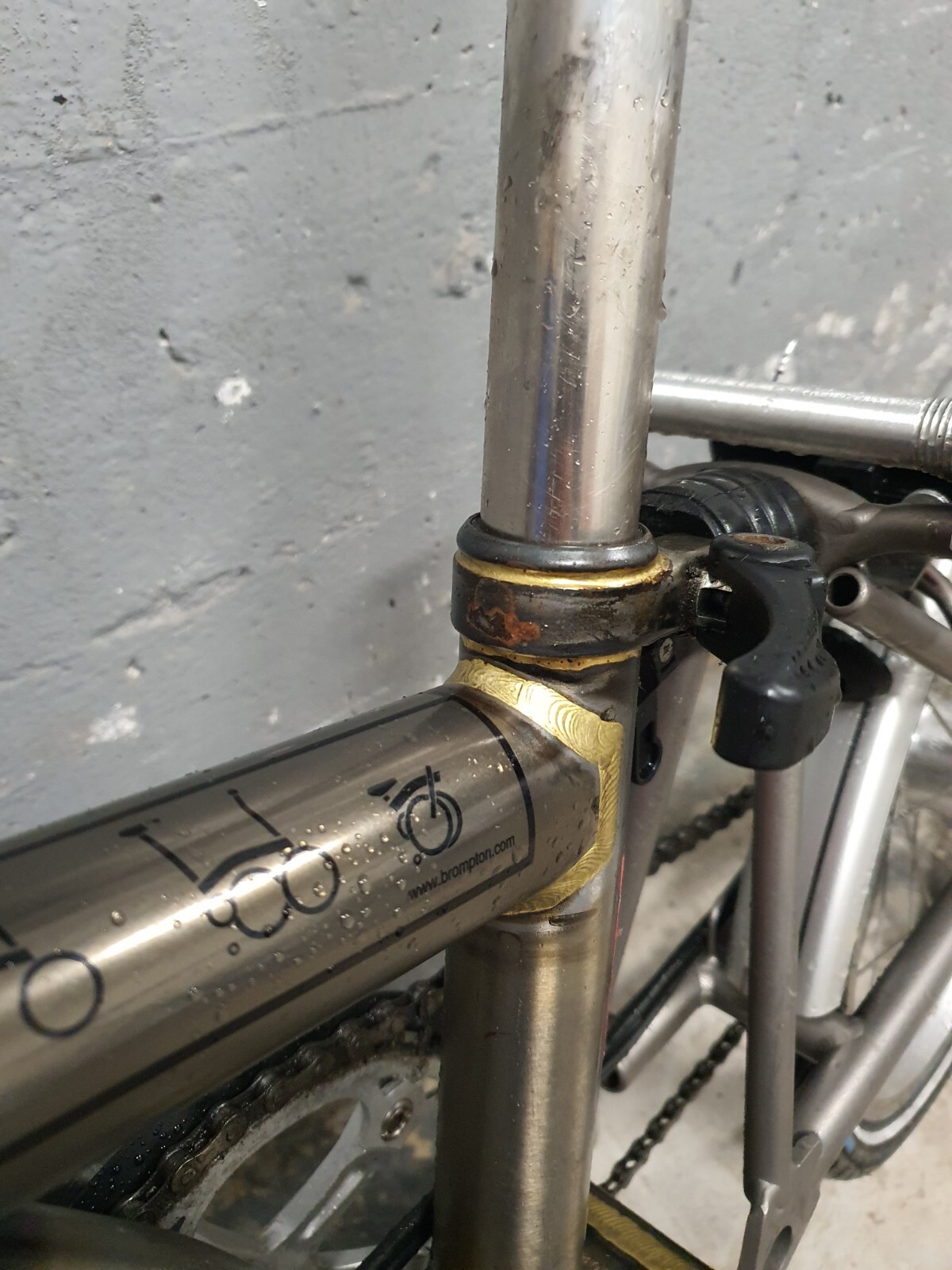 brompton raw lacquer titanium