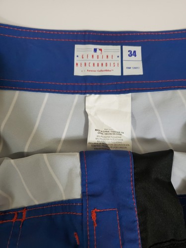 Chicago Cubs MLB Gradient Blue/Red Big Logo Board Shorts Forever Collection 34 - Picture 3 of 14
