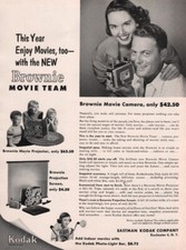 Kodak - Brownie Movie Outfit - Original Magazine Ad - 1953