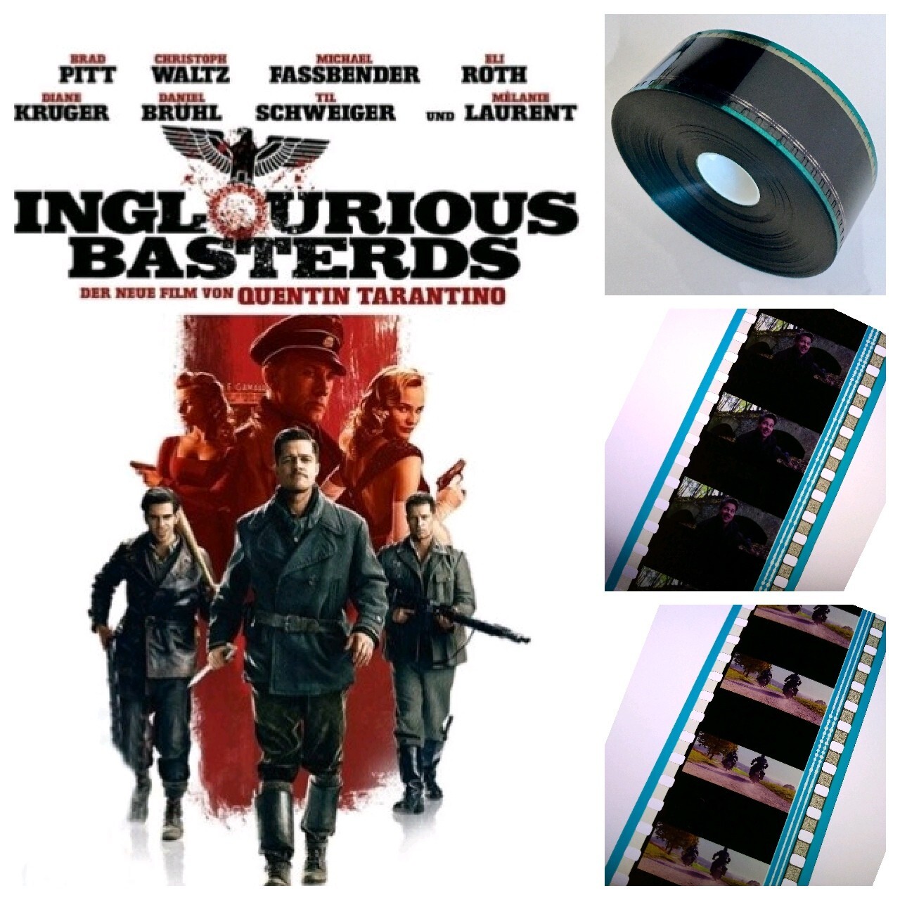 35mm INGLOURIOUS BASTERDS (2009) FILM/MOVIE/TRAILER  BRAD PITT TARANTINO (F111)
