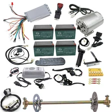1800W 48V Brushless Electric Motor Control + 29" Rear Axle Brake Disc Chain Kits