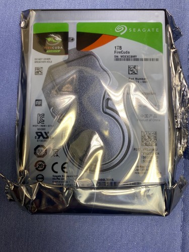SEAGATE FIRECUDA 1TB HARD DRIVE V1U7172-500 ST1000LX015 SATA 5400 SEALED BAG - Photo 3/4