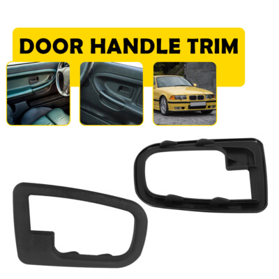 Black Pair Interior Inner Handle Door Trim For 92-99 BMW E36 320i