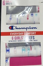 Champion Girls 6-Pack Tagless Breathable Everyday Cotton Brief