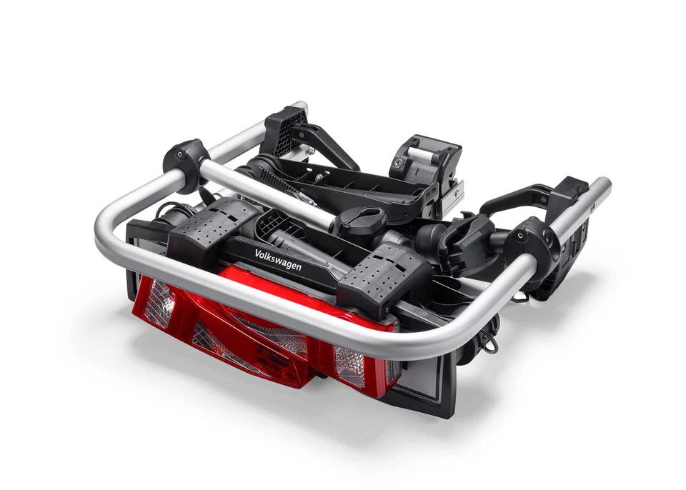 Original VW Fahrradträger Basic Anhängerkupplung zwei Fahrräder faltbar 60kg NEU - Bild 3 von 4