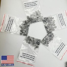 50PCS 8 -32 304 Stainless Steel Hex Machine Screw Nuts