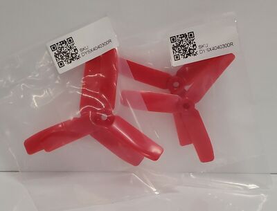 DYS PROP RED 4X4X3 - 3 Blade 2CW 2CCW Quad Propellers - 4 Props FAST SHIPPING!!!